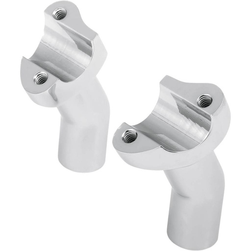 [0602-0408] Forged Aluminum Handlebar Riser, 3.5&quot;, Pullback, Chrome