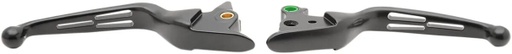 [0610-1685] Slotted Wide Blade Lever Set, Black