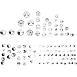 [2401-0690] Bolt Cover Deluxe Kit, Chrome