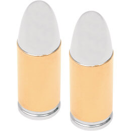 [0361-0048] .38 Special Valve Stem Cap Gold, Pair