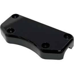 [0602-0348] Handlebar Top Clamp Buffalo w/ Holes Black for 1"