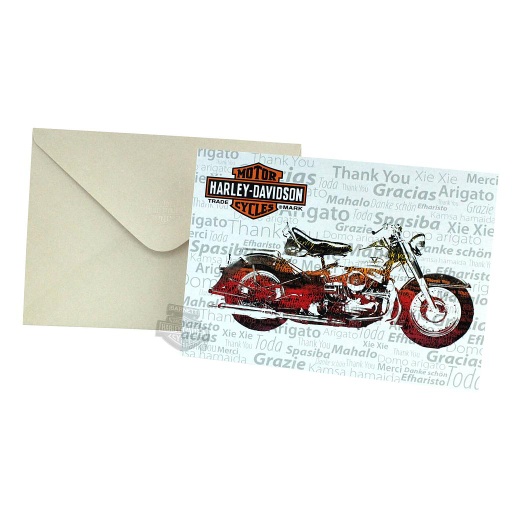 [HDL-20018] Nostalgic Bike Thank You Blank Greeting Card