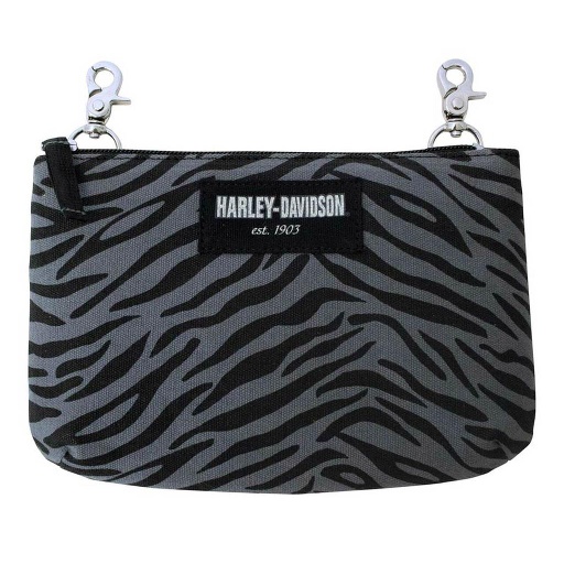 [LCC4539-ZEBRA] Zebra Print Cotton Canvas Hip Bag w/ Strap