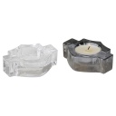 Bar & Shield Shaped Tea Light Candle Holder Set