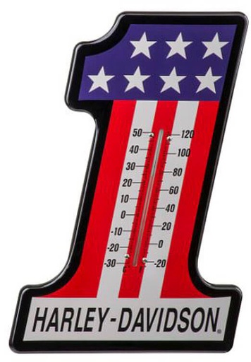 [HDL-10024] #1 RWB Racing Custom Shaped Logo Durable Metal Thermometer
