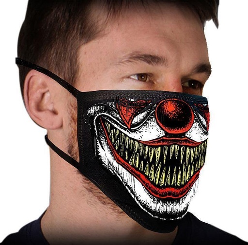 [FMD1016-CLOWN TEETH] Clown Teeth Motorcycle Face Mask
