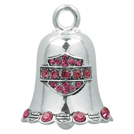 [HRB019] Pink Crystal Bar &amp; Shield Ride Bell