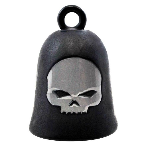 [HRB052] Willie G Skull Matte Black Ride Bell