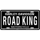 Road King Stamped Metal Tag License Plate
