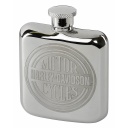 Engraved Circle H-D Logo Stainless Steel Hip Flask