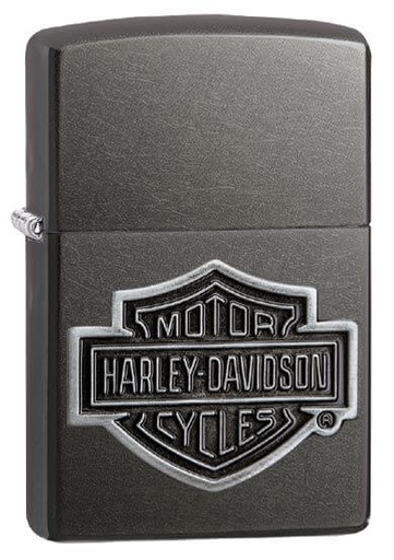 [29822] Logo Zippo Lighter in Grey Dusk