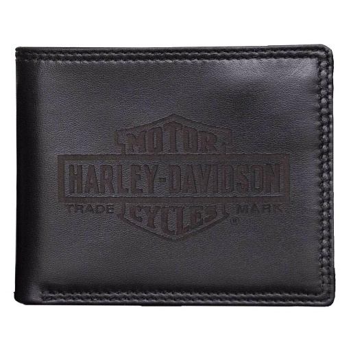 [GS8905L-BLACK] Classic B&amp;S Bi-Fold Leather Wallet Boxed Gift Set