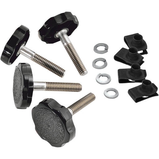 [2404-0668] Show Chrome Saddlebag Fastener Set