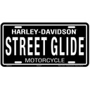 Street Glide Stamped Metal Tag License Plate