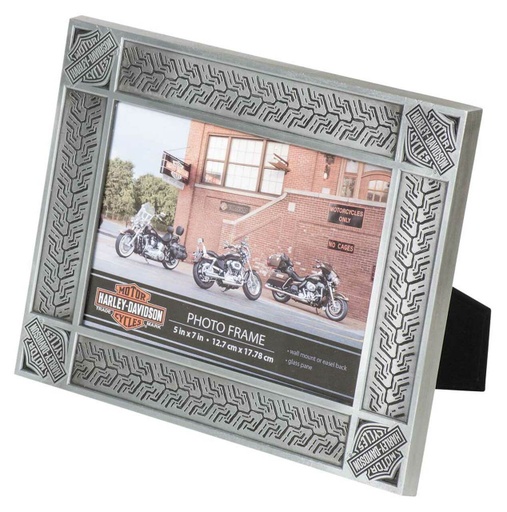 [HDX-99171] Tire Tread Tin Plated Picture Frame