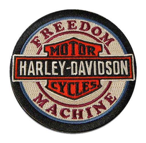 [8012939] 4 in. Woven Freedom Machine B&amp;S Logo Emblem Sew-On Patch