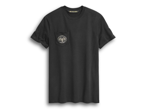 Men's Skull Flags Pocket Tee