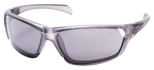 [HD0129V 20C] Half Rim Vented Lens Sunglasses, Gray/Smoke Mirror Lenses