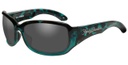 Catwalk Sunglasses, Gray Lenses & Green Frames