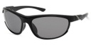 Sport Wrap Sunglasses, Matte Black Frame & Smoke Lenses