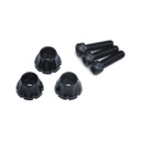 Decorative Windshield Screws for 96-13 Electra Glides, Street Glides & Trikes, Gloss Black