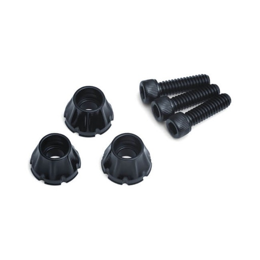 [5718] Decorative Windshield Screws for 96-13 Electra Glides, Street Glides &amp; Trikes, Gloss Black