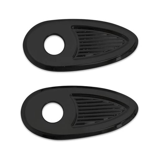 [599569] Fender Strut Turn Signal Hole Covers. Black