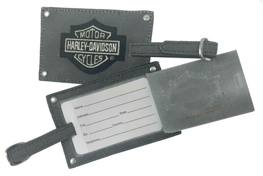 [99301-GRY] Bar &amp; Shield Belted Luggage Tags