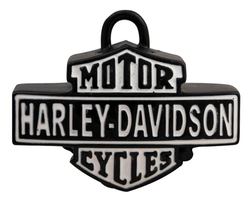 [HRB112] Vintage Bar &amp; Shield Logo Shaped Ride Bell, Black Finish
