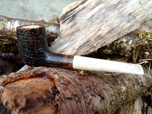 [PIPE-HALVDAN] Halvdan the Black Billiard Style Briar Wood Pipe