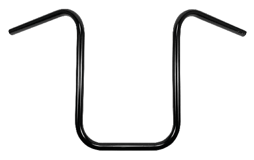 [755617] 15" Narrow Ape Hanger, Black, no dimples