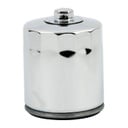 Spin-On Oil Filter w/ Top Nut, Chrome, 02-17 V-Rod