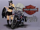 Ready to Ride Jacket Babe Metal Sign