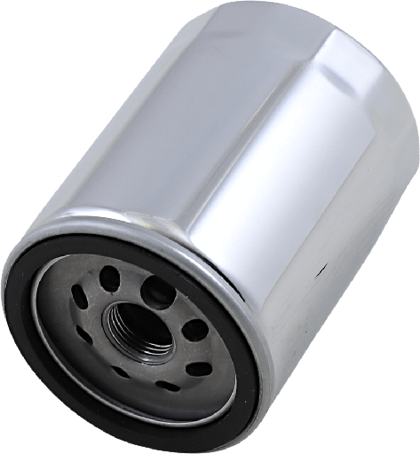 [0712-0640] Spin-On Oil Filter, Chrome M8
