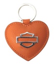 Bar & Shield Heart Medallion Key Fob