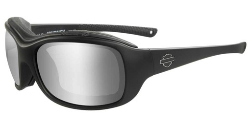 [HDJNY04] Journey PPZ Silver Flash Lens Sunglasses, Black Frames