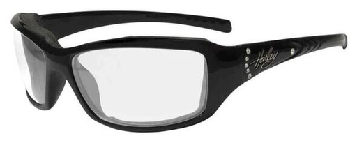 [HATOR01] Tori Gasket Sunglasses, Black Frame Embellishment Stones