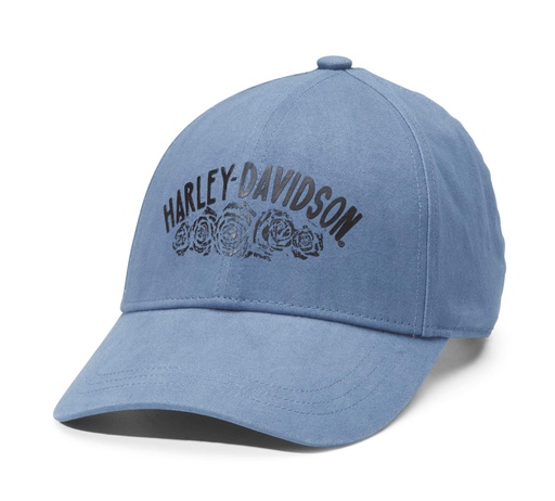 [97707-23VW] Ice Biker Embellished Hat, Dusty Blue