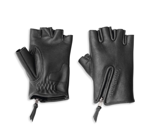Women's Edge Cut Fingerless Leather Glove