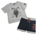 Newborn Boys' 2-Piece Knit Short Sleeve Tee & Jog Short Set