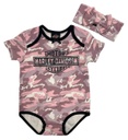 Infant Girls' Printed Camo Knit Creeper & Headband Set