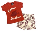 Newborn Girls' 2 Piece Short Sleeve Tee & Bike Short Set