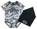 Newborn & Infant Boys' Printed Camo Knit Creeper & Doo Rag Set