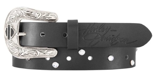 Dakota Glam Embellished Leather Belt
