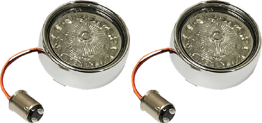 [2020-1982] Turn Signal Insert, Chrome/Smoke
