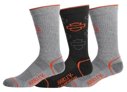 [D89265470-020] Women's 3-Pack Shield Performance Crew Riding Socks