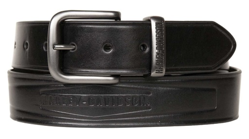 Metal Keeper H-D Logo Genuine Leather Belt