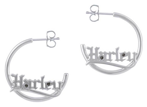 [HDE0544] Old English Harley Hoop Earrings