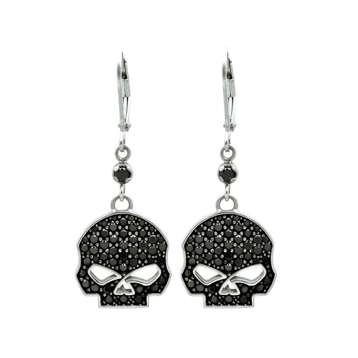 [HDE0283] Willie G Skull Dangle Earrings