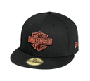 Bar & Shield Fitted Cap, Black